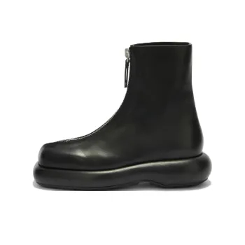 JIL SANDER Squared Toe Zipped Ankle Boots Women's