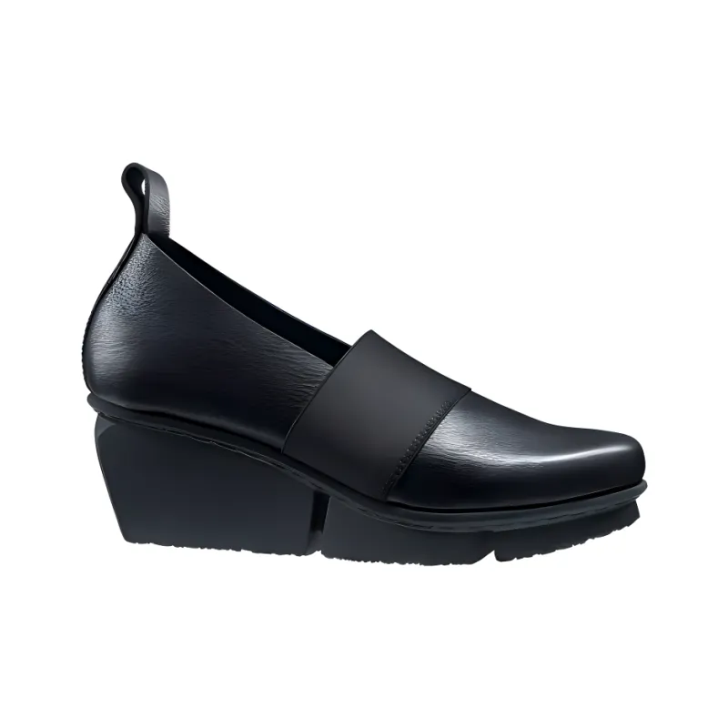 Trippen Bargee Wedge Heel High Heels Women's Black-2