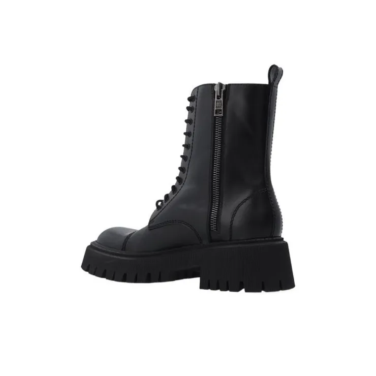 Balenciaga Tractor Zip Up Combat Boot Black Women's-2