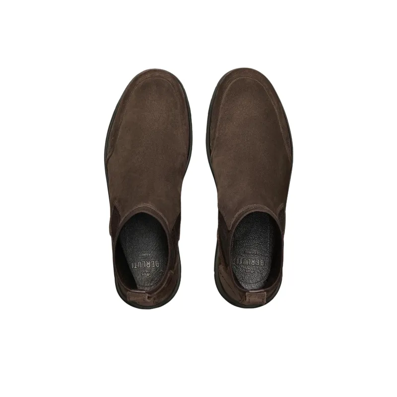 BERLUTI Echappée Ankle Length Chelsea Boots Men's Brown-3