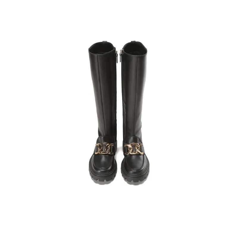 TOD'S Knee high Boots Women's Black-3