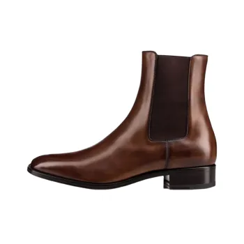 CL LUBOTING Samson Short Chelsea Boots Men's Umber