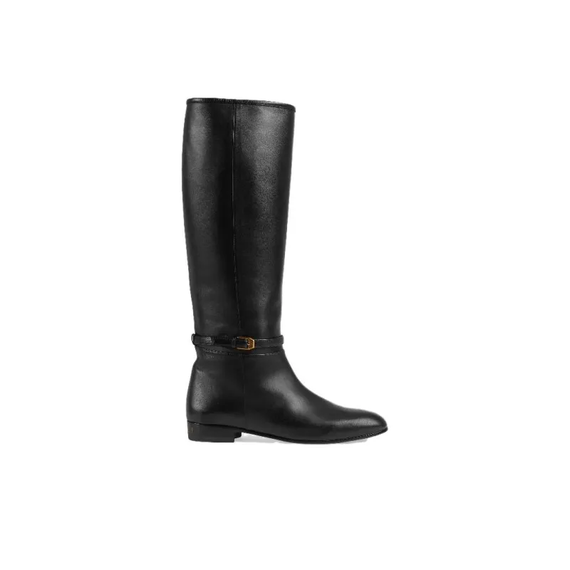GUCCI Knee-high Leather Boots-1