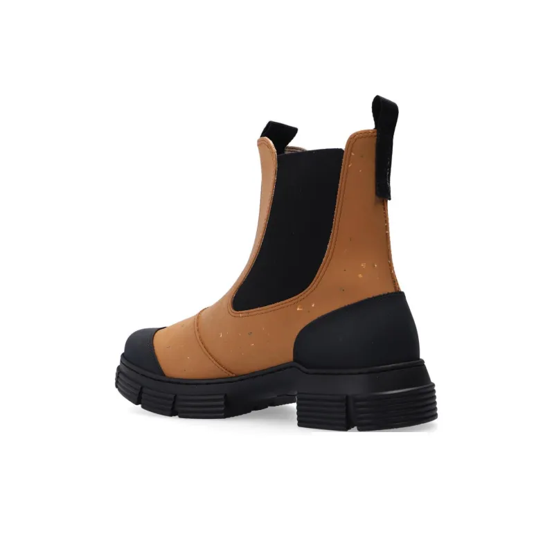 GANNI Short Chelsea Boots Women's Brown-2