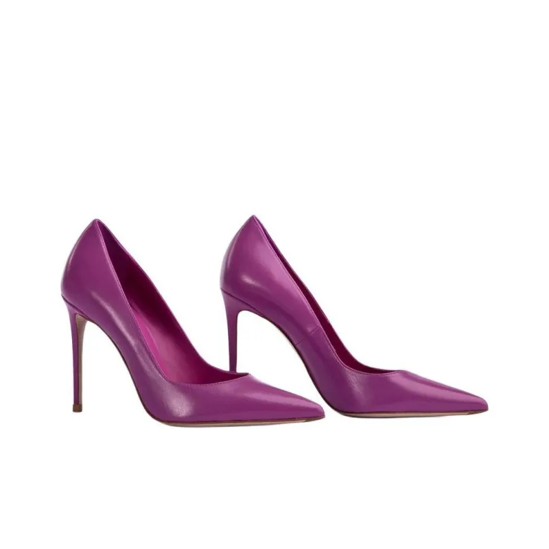Le Silla Eva 105mm Leather Pumps-2
