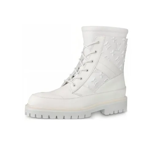 LOUIS VUITTON Landscape Boots 'White Monogram'