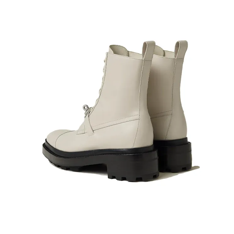 HERMES Funk Ankle Boots Women's Ecru-3