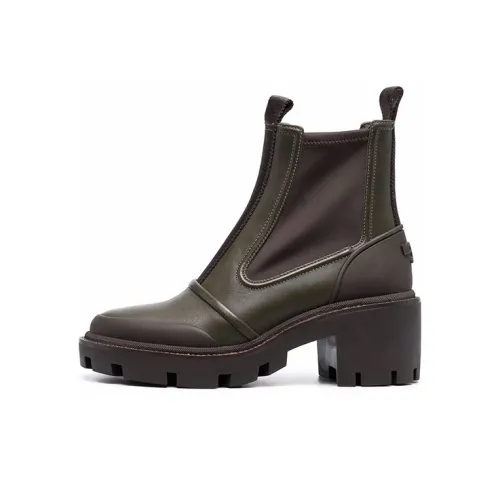 TORY BURCH Chunky-sole Leather Ankle Boots