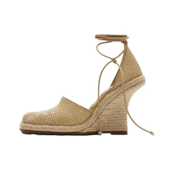 Burberry Field Wedge Heel High Heels Women's Yellow