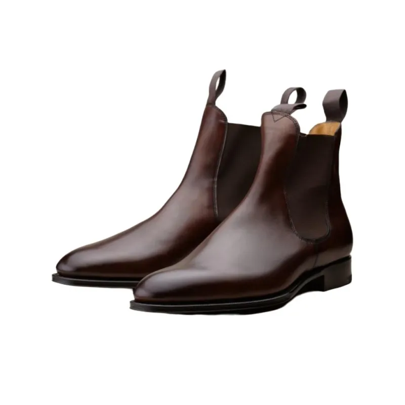Edward Green Chelsea Boots Men's Dark Brown-3