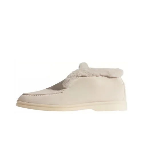 Loro Piana Open Walk Ankle Boots Women's Pearl Pink