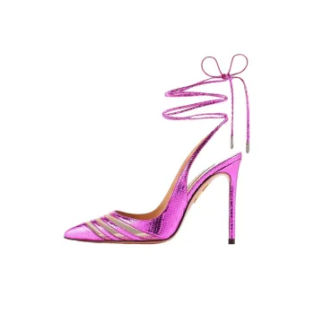 AQUAZZURA Unfaithful Slim Heel High Heels Women's Purple