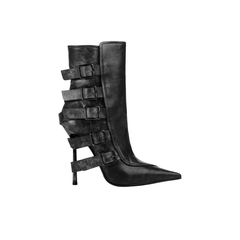 Le Silla 120mm Courtney Biker Boots Women's-1