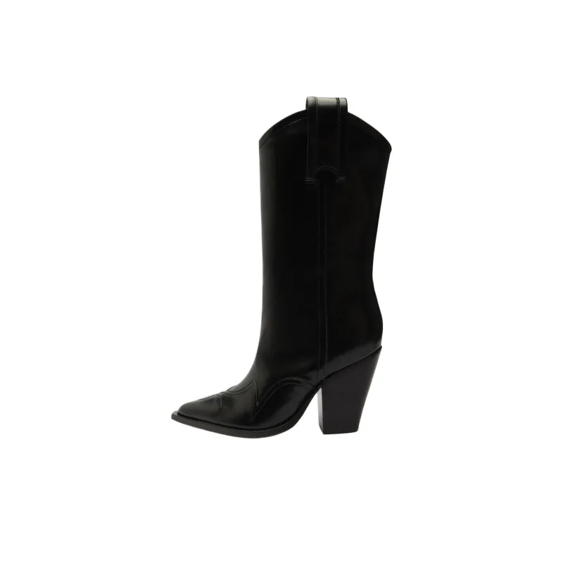 Schutz Cano Alto Ankle Boots 9cm Women's Black-0
