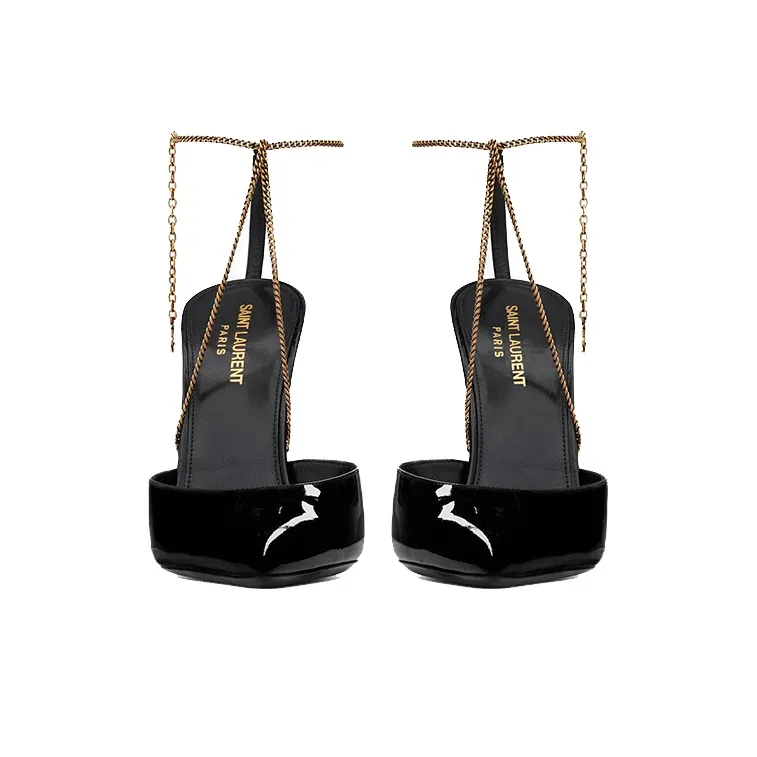 SAINT LAURENT Kayla Patent Pumps-4