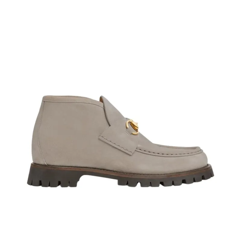 GUCCI Women's Horsebit Ankle Boot 'Light Beige' Women's-1