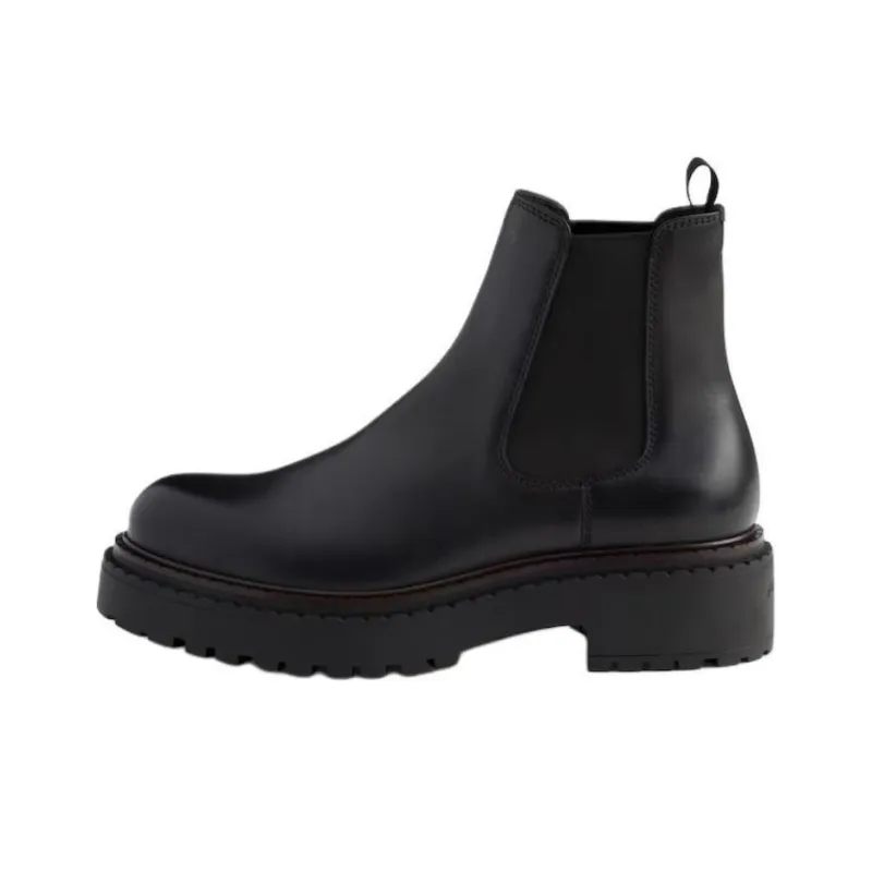 PRADA Short Chelsea Boots 6cm Men's Black-0