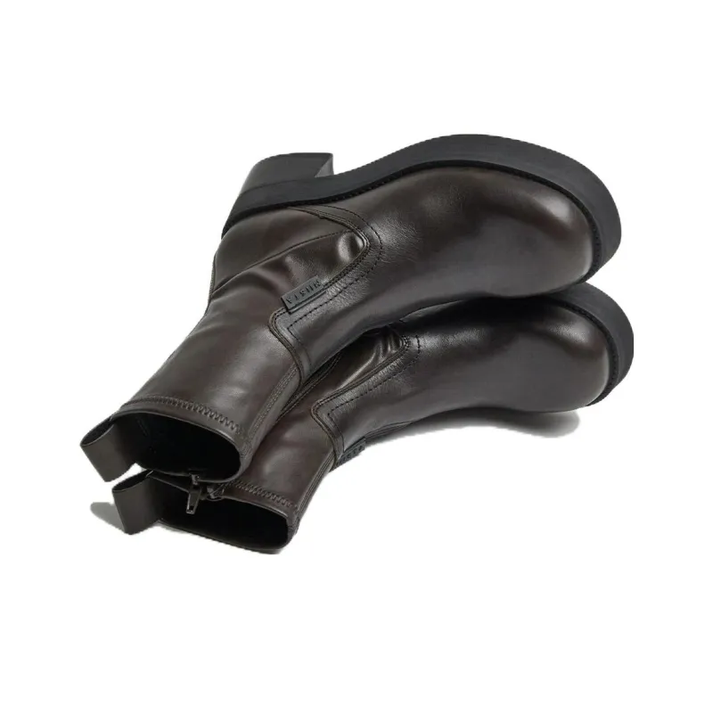MIISTA Ankle Boots 6cm Women's Brown-4