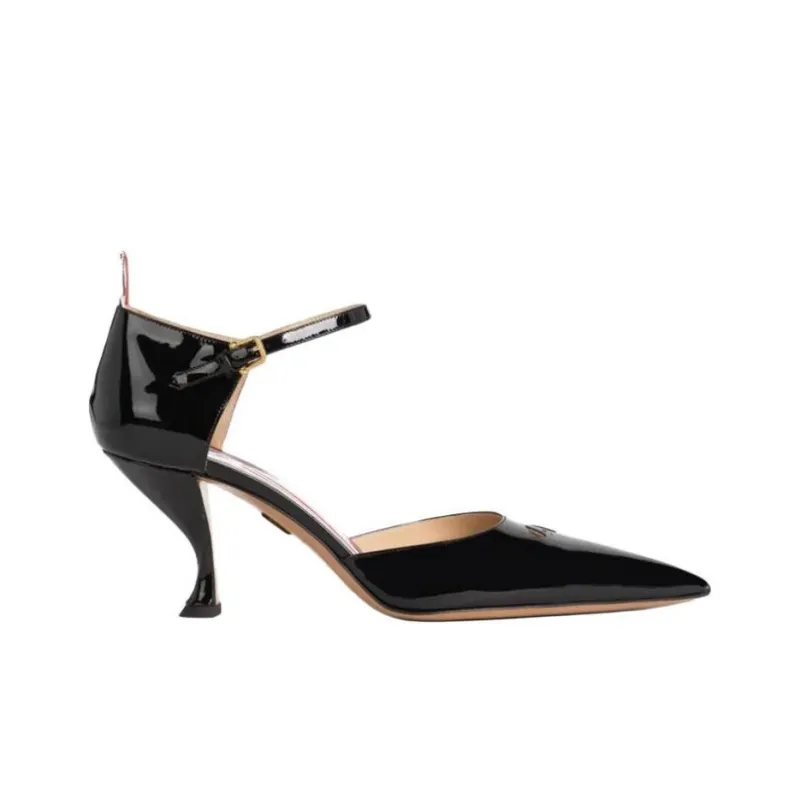 THOM BROWNE Pointed-toe Mid-heel Pumps-1