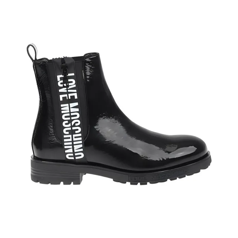 Love MOSCHINO Logo-tape Chelsea Boots-1