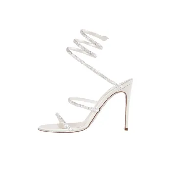 René Caovilla Rhinestone Strappy Sandals