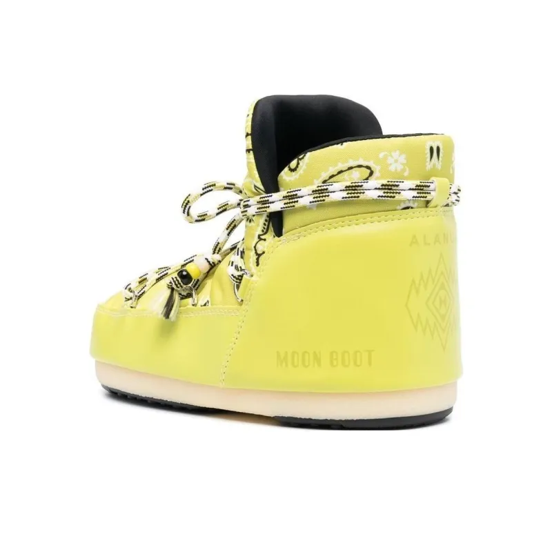Alanui X Moonboot Bandana Printed Round Toe Boots Women's-3