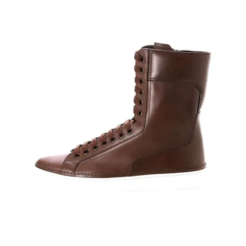 PRADA Ankle Boots Men Brown