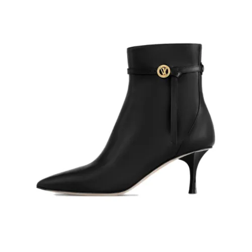 LOUIS VUITTON Ankle Boots 6.5cm Women's Black