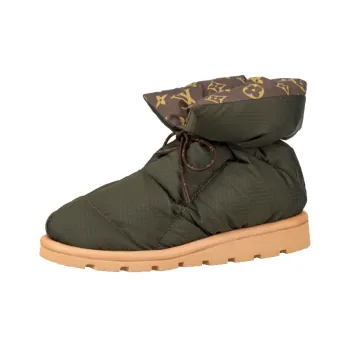 LOUIS VUITTON Pillow Comfort Ankle Boots 'Olive Green With Brown' Women's