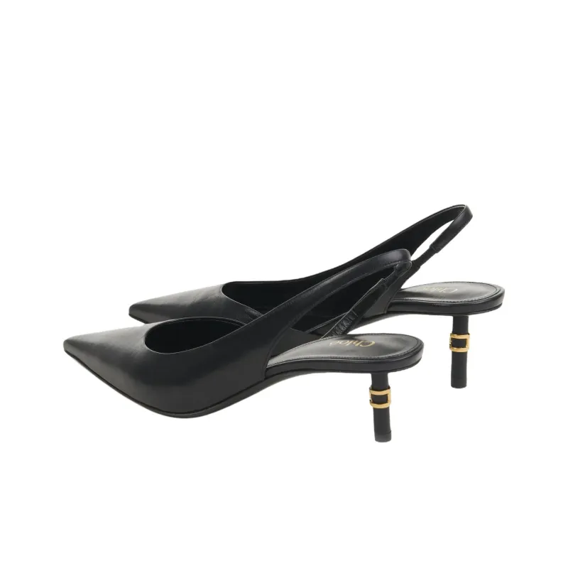 Chloé Pointed Toe Slingback Pumps-3