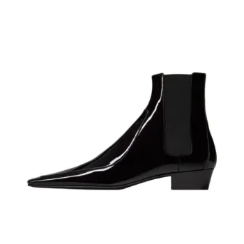 SAINT LAURENT Paolo Short Chelsea Boots Men's Black