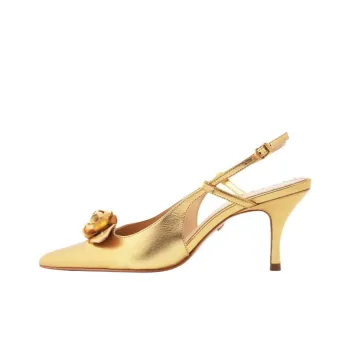 Schutz Almas Slim Heel High Heels 8.2cn Women's Gold