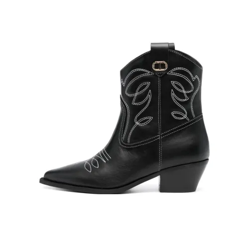 Twinset 50mm Leather Texas Boots Women's