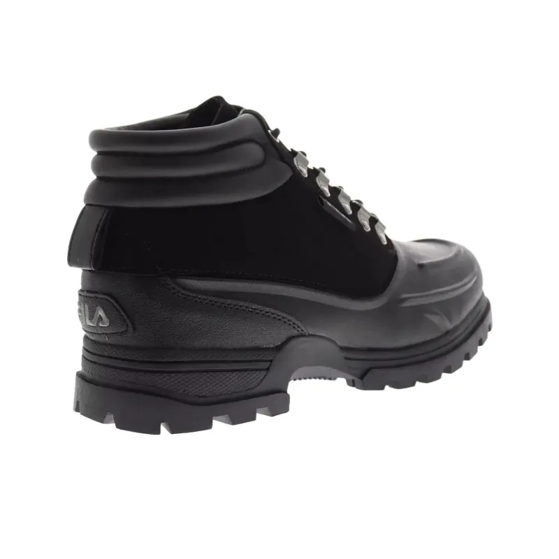 FILA Weathertec Anti Slip Wear Resistant High Top Outdoor Shoes Unisex Black-2