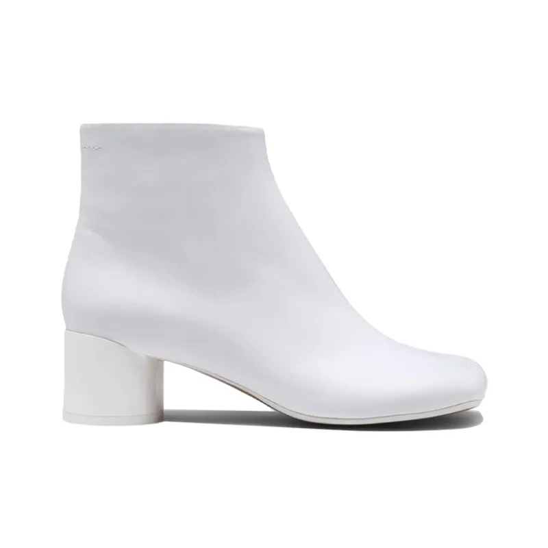 Maison Margiela 6 Logo Ankle Boots Women's White-1