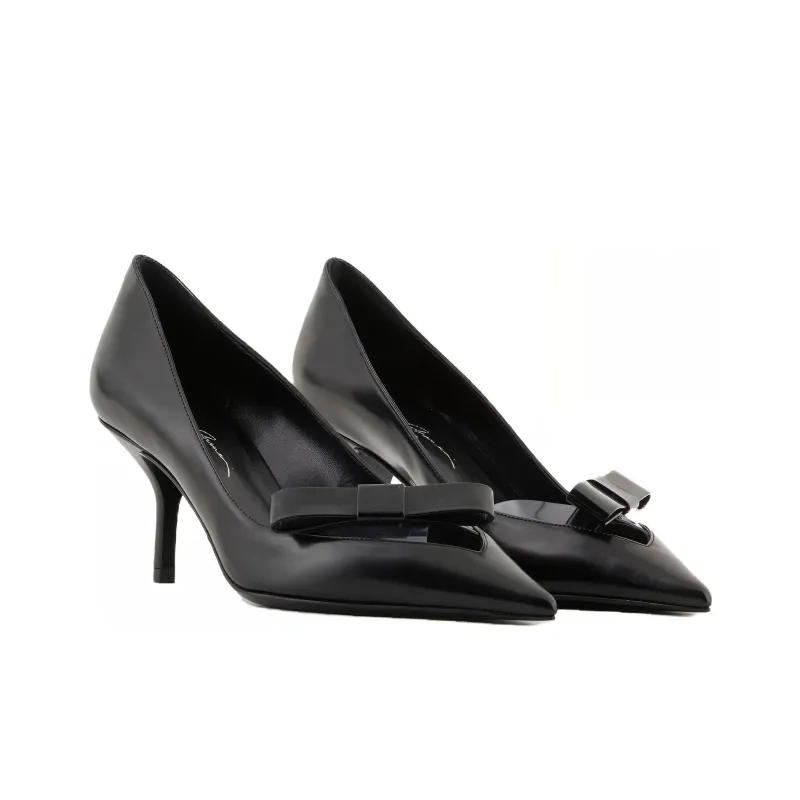 GIORGIO ARMANI Slim Heel High Heels 6.5cm Women's Black-2