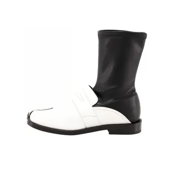 Maison Margiela Tabi Penny Ankle Boots Women's White Black