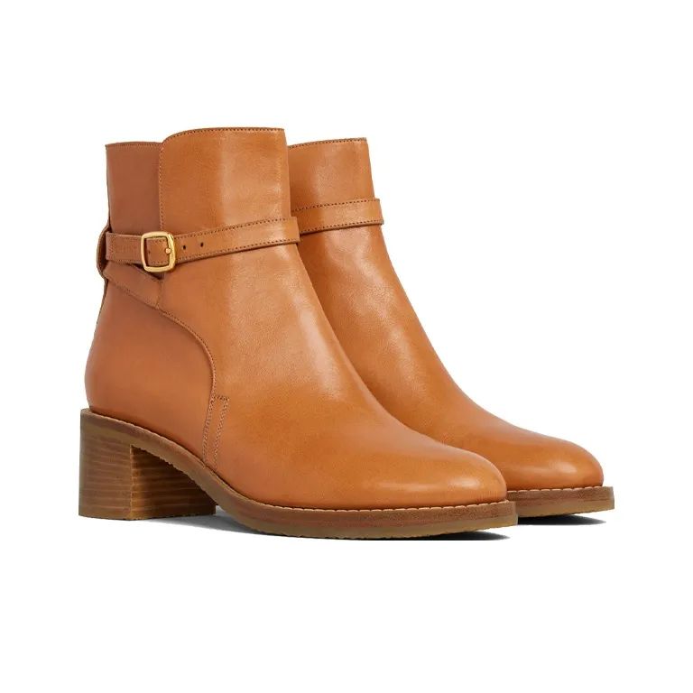 CELINE Ankle Boots Women's Brown-2