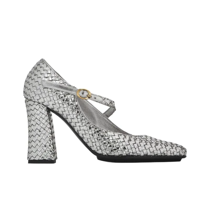 Bottega Veneta Step Square Toe Pumps-1