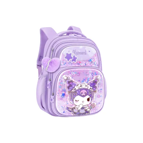 Hello Kitty Sanrio Series Polyester With Artificial Leather Backpack Regular Kids' Purple