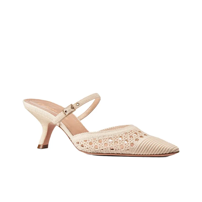 DIOR Capture Cone Heel High Heels Women's Pink-2