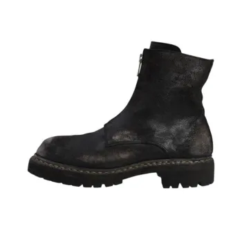 GUIDI Ankle Boots Men Black