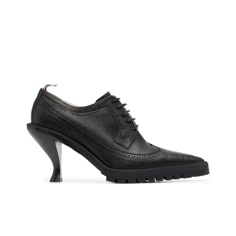 THOM BROWNE Longwing Brogues With Sculpted Heel-1