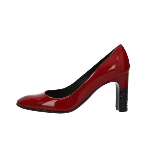 Bottega Veneta Chunky Heel High Heels Women's Red