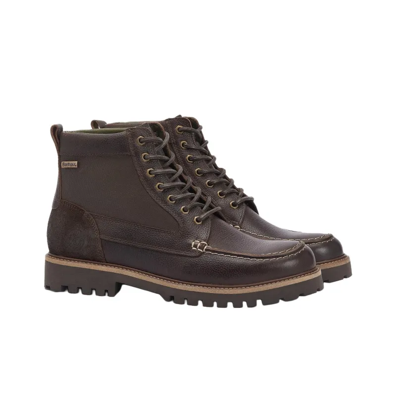 BARBOUR Sheene Moc Toe Ankle Boots Men's Brown-2