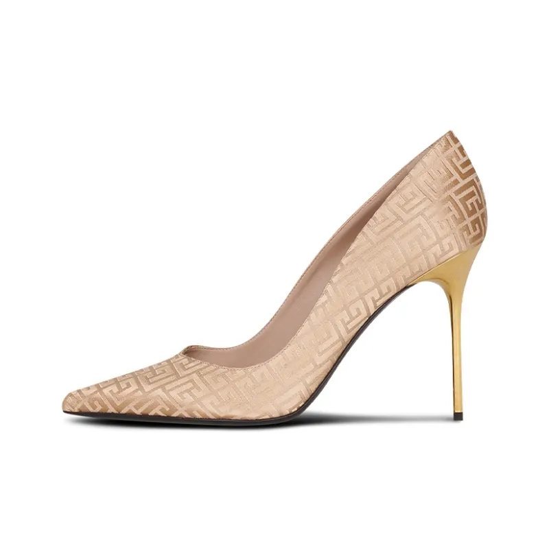 BALMAIN High Heels Women's Gold-0