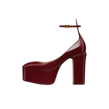 Valentino Tan Go High Heels Women's Cherry