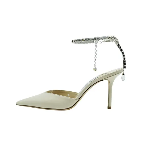 Jimmy Choo Slim Heel High Heels Women's Beige