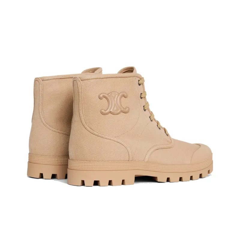 CELINE Ankle Boots Men's Light Brown-3