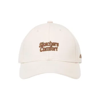 Skechers Cotton Yarn Card Baseball Caps Unisex Egg White